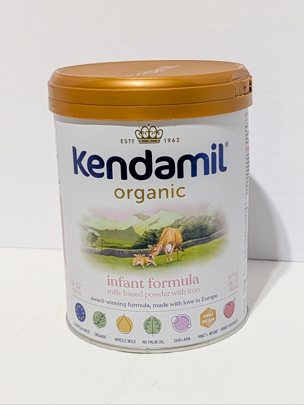 Dented Kendamil Container with Functional Lid & Scoop – DIY Craft Upcycle